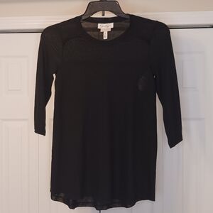 #249 3/$18 - Jessica Simpson Black Long Sleeve Nursing Top Size XS